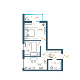 50,5 м², 2-комнатная квартира 4 850 000 ₽ - изображение 30