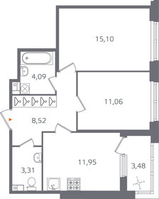 55,8 м², 2-комнатная квартира 14 050 000 ₽ - изображение 78