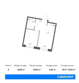 36,2 м², 1-комнатная квартира 8 957 896 ₽ - изображение 61