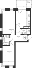 67,3 м², 2-комнатная квартира 9 217 360 ₽ - изображение 42