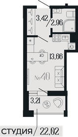 27,3 м², квартира-студия 9 259 565 ₽ - изображение 12