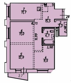 81,6 м², 4-комнатная квартира 10 363 200 ₽ - изображение 16