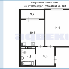 Квартира 35,2 м², 1-комнатная - изображение 2