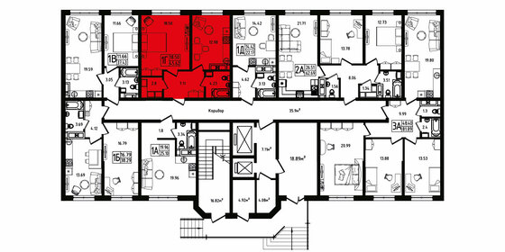 Квартира 45,6 м², 1-комнатная - изображение 2