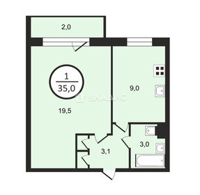 Квартира 35 м², 1-комнатная - изображение 4