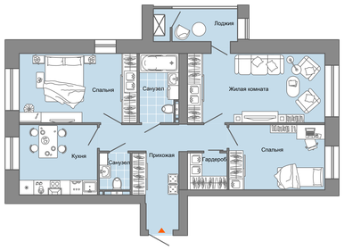 79 м², 3-комнатная квартира 8 145 240 ₽ - изображение 28