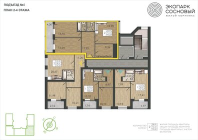 75,2 м², 2-комнатная квартира 9 471 991 ₽ - изображение 59