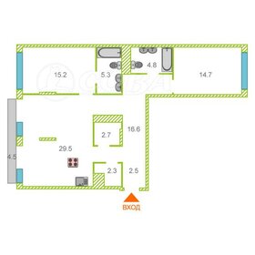 Квартира 94,5 м², 2-комнатная - изображение 1