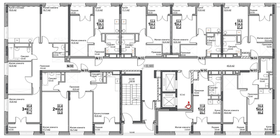 115,6 м², 3-комнатная квартира 24 500 000 ₽ - изображение 72