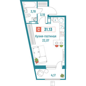 30,6 м², квартира-студия 6 124 000 ₽ - изображение 61