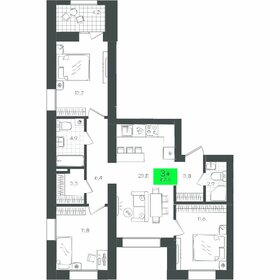 84,8 м², 3-комнатная квартира 10 700 000 ₽ - изображение 22