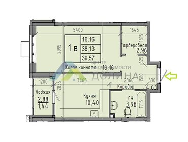 38,3 м², 1-комнатная квартира 3 450 000 ₽ - изображение 41