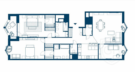 Квартира 153 м², 4-комнатная - изображение 4