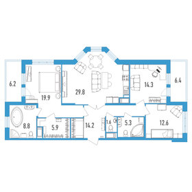 Квартира 118,7 м², 3-комнатная - изображение 1