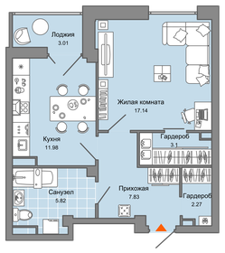 50 м², 1-комнатная квартира 5 280 275 ₽ - изображение 31