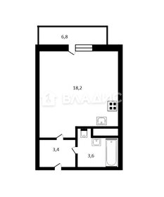 Квартира 25,2 м², студия - изображение 1