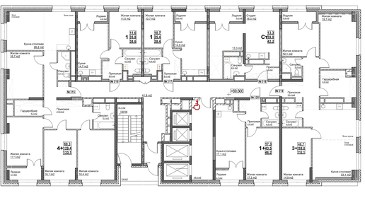 115,6 м², 3-комнатная квартира 24 500 000 ₽ - изображение 55