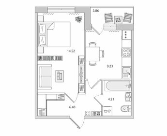37,2 м², 1-комнатная квартира 7 260 000 ₽ - изображение 123
