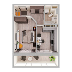 Квартира 39,3 м², 1-комнатная - изображение 2