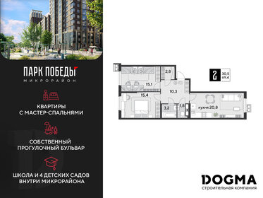 67,6 м², 2-комнатная квартира 11 633 960 ₽ - изображение 20