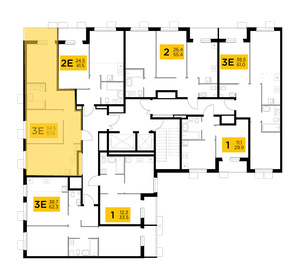 62,3 м², 3-комнатная квартира 11 515 795 ₽ - изображение 25