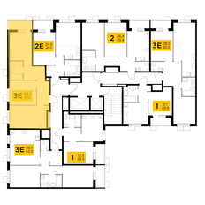 Квартира 57,6 м², 3-комнатная - изображение 2