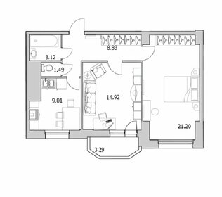 64,4 м², 2-комнатная квартира 11 455 000 ₽ - изображение 62
