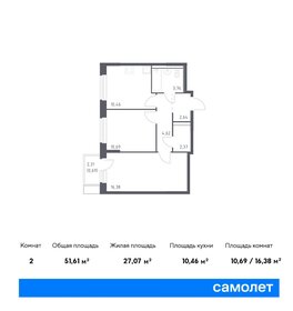 52 м², 2-комнатная квартира 10 800 000 ₽ - изображение 105