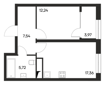 45,2 м², 1-комнатная квартира 6 556 900 ₽ - изображение 18