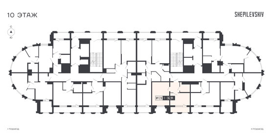 43,1 м², 1-комнатная квартира 24 515 000 ₽ - изображение 68