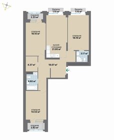 Квартира 108,3 м², 3-комнатная - изображение 2