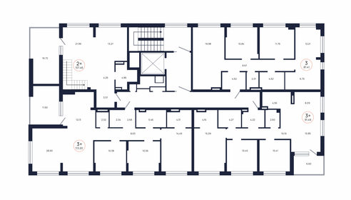 119,1 м², 3-комнатная квартира 16 324 000 ₽ - изображение 72