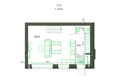 Квартира 71,2 м², 3-комнатная - изображение 1