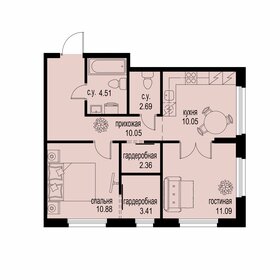 Квартира 55 м², 2-комнатная - изображение 1