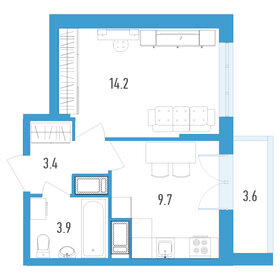 Квартира 33 м², 1-комнатная - изображение 1