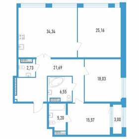 Квартира 130,8 м², 2-комнатная - изображение 1