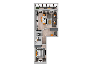 56,5 м², 2-комнатная квартира 8 347 875 ₽ - изображение 35