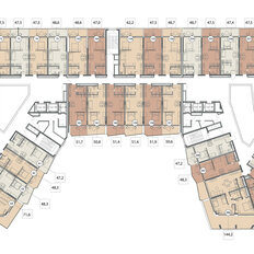 Квартира 47,4 м², 1-комнатные - изображение 2