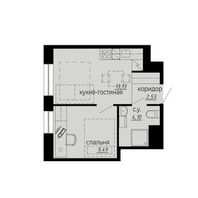 29,5 м², квартира-студия 8 350 000 ₽ - изображение 73