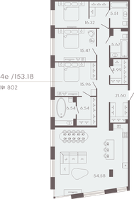 132,8 м², 2-комнатные апартаменты 141 966 768 ₽ - изображение 51