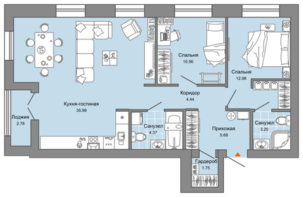 81 м², 3-комнатная квартира 11 396 410 ₽ - изображение 11