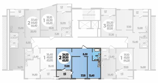 80 м², 2-комнатная квартира 11 000 000 ₽ - изображение 22