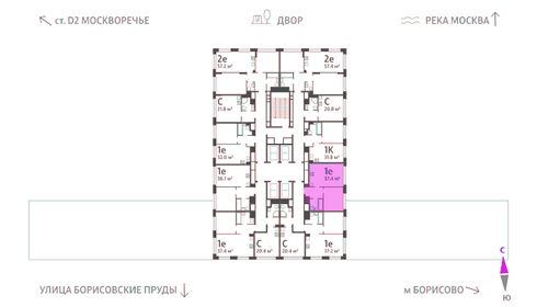 37,4 м², 1-комнатная квартира 17 418 264 ₽ - изображение 39