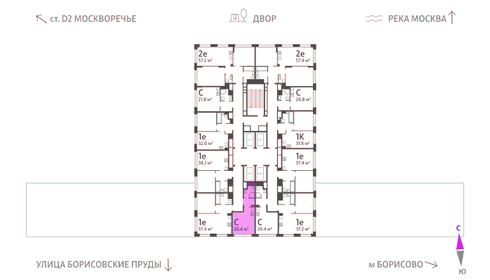 20,4 м², квартира-студия 10 310 568 ₽ - изображение 14