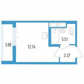 19,7 м², квартира-студия 3 448 575 ₽ - изображение 57