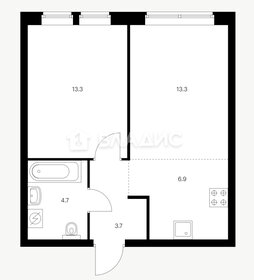 Квартира 42 м², 1-комнатная - изображение 1