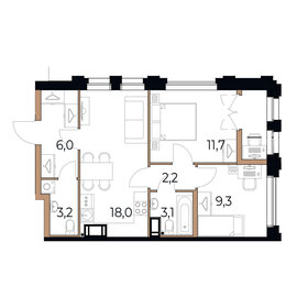 57,3 м², 2-комнатная квартира 10 314 000 ₽ - изображение 64