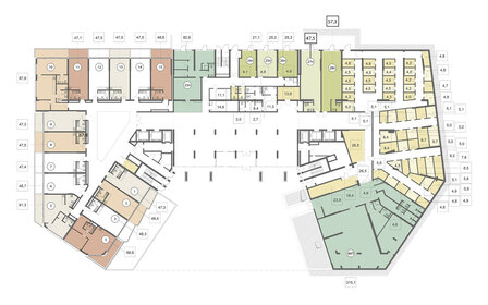 47,3 м², 1-комнатные апартаменты 70 950 000 ₽ - изображение 13