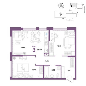 61,5 м², 3-комнатная квартира 7 000 000 ₽ - изображение 56