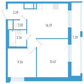 51,8 м², 2-комнатная квартира 7 800 000 ₽ - изображение 56